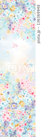 Elegant Floral Paisley Damask Geometric Stripe Ornate Pastel Wallpaper Patterns 136369948