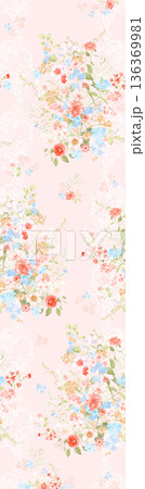 Elegant Floral Paisley Damask Geometric Stripe Ornate Pastel Wallpaper Patterns 136369981