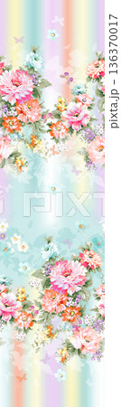 Elegant Floral Paisley Damask Geometric Stripe Ornate Pastel Wallpaper Patterns 136370017