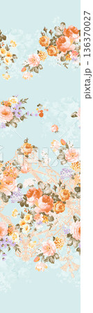 Elegant Floral Paisley Damask Geometric Stripe Ornate Pastel Wallpaper Patterns 136370027