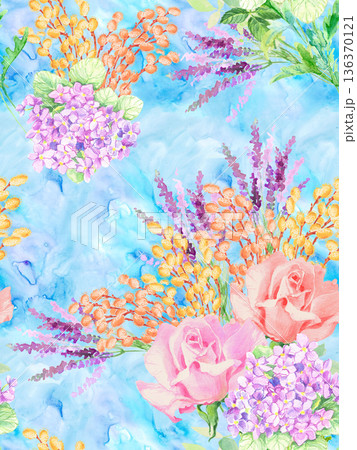 Elegant Floral Paisley Damask Geometric Stripe Ornate Pastel Wallpaper Patterns 136370121