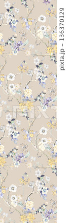 Elegant Floral Paisley Damask Geometric Stripe Ornate Pastel Wallpaper Patterns 136370129