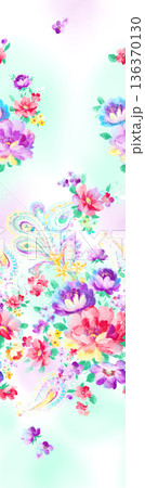 Elegant Floral Paisley Damask Geometric Stripe Ornate Pastel Wallpaper Patterns 136370130