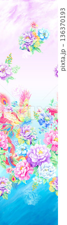 Elegant Floral Paisley Damask Geometric Stripe Ornate Pastel Wallpaper Patterns 136370193
