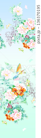 Elegant Floral Paisley Damask Geometric Stripe Ornate Pastel Wallpaper Patterns 136370195