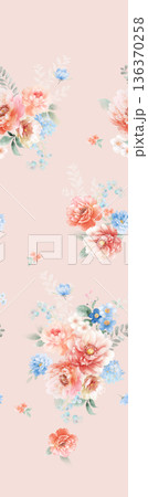 Elegant Floral Paisley Damask Geometric Stripe Ornate Pastel Wallpaper Patterns 136370258