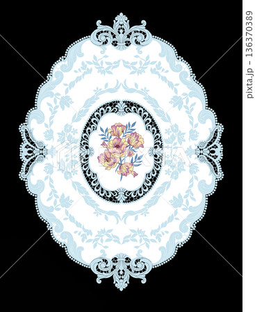 Elegant Floral Paisley Damask Geometric Stripe Ornate Pastel Wallpaper Patterns 136370389