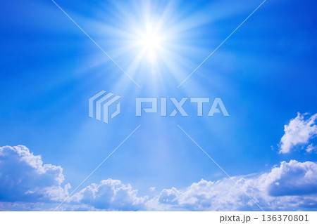 青空に太陽 青空に太陽 136370801