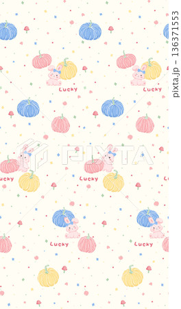 Delicate Pastel Floral Bear Bunny Panda Fruit Bird Kawaii Phone Wallpapers 136371553