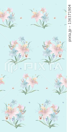 Delicate Pastel Floral Bear Bunny Panda Fruit Bird Kawaii Phone Wallpapers 136371904