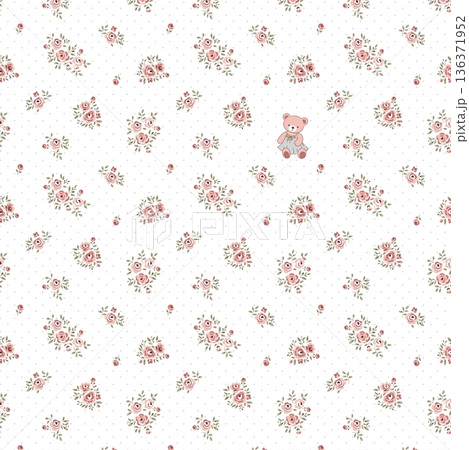 Delicate Pastel Floral Bear Bunny Panda Fruit Bird Kawaii Phone Wallpapers 136371952