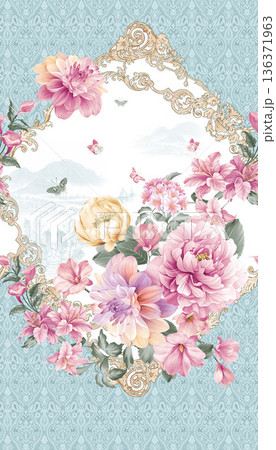 Delicate Pastel Floral Bear Bunny Panda Fruit Bird Kawaii Phone Wallpapers 136371963