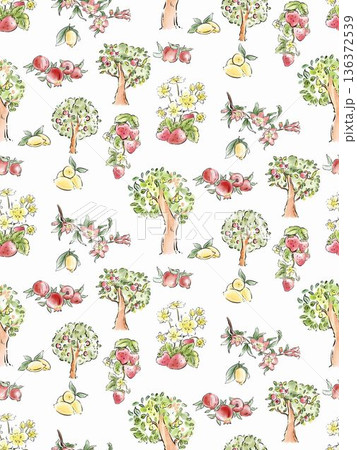 Delicate Pastel Floral Bear Bunny Panda Fruit Bird Kawaii Phone Wallpapers 136372539