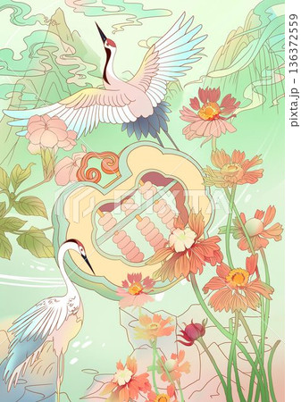 Delicate Pastel Floral Bear Bunny Panda Fruit Bird Kawaii Phone Wallpapers 136372559