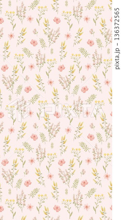 Delicate Pastel Floral Bear Bunny Panda Fruit Bird Kawaii Phone Wallpapers 136372565