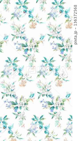 Delicate Pastel Floral Bear Bunny Panda Fruit Bird Kawaii Phone Wallpapers 136372568