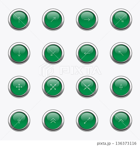 Linear arrow icons set. Collection different arrows sign. Arrow for the website and app. Set of flat icon, signs, symbols arrow for interface design, web design, apps and more Linear arrow icons set. Collection different arrows sign. Arrow for the website and app. Set of flat icon, signs, symbols arrow for interface design, web design, apps and more 136373116