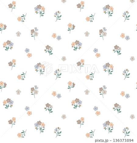 Beautiful Pastel Floral Polka Dot Watercolor Geometric Ornate Phone Wallpapers 136373894