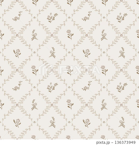 Beautiful Pastel Floral Polka Dot Watercolor Geometric Ornate Phone Wallpapers 136373949