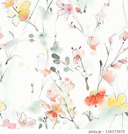 Beautiful Pastel Floral Polka Dot Watercolor Geometric Ornate Phone Wallpapers 136373970