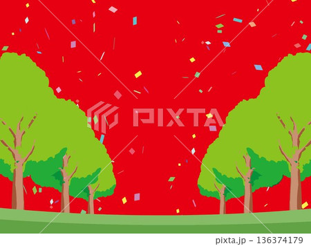 木、自然、秋、風景、背景、イラスト、樹木、植物、黄色、森、樹、ツリー、葉 木、自然、秋、風景、背景、イラスト、樹木、植物、黄色、森、樹、ツリー、葉 136374179
