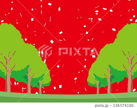 木、自然、秋、風景、背景、イラスト、樹木、植物、黄色、森、樹、ツリー、葉 木、自然、秋、風景、背景、イラスト、樹木、植物、黄色、森、樹、ツリー、葉 136374180