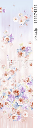 Beautiful Pastel Floral Polka Dot Watercolor Geometric Ornate Phone Wallpapers 136374331