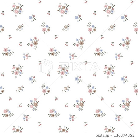 Beautiful Pastel Floral Polka Dot Watercolor Geometric Ornate Phone Wallpapers 136374353