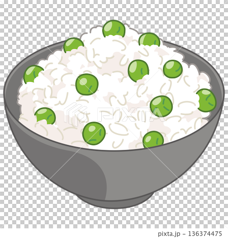 豌豆飯的示意圖 136374475