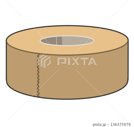 ガムテープのイラスト 136375079