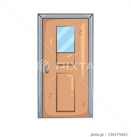 Illustration of door Illustration of door 136375601