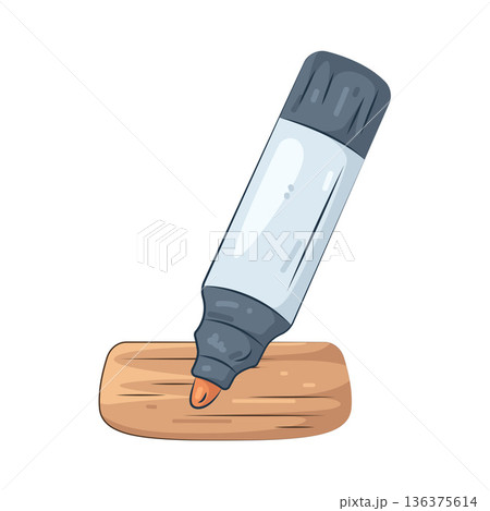 Illustration of marker pen Illustration of marker pen 136375614