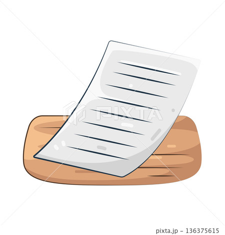 Illustration of Paper Illustration of Paper 136375615