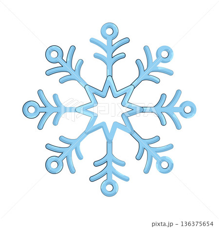 Illustration of snowflake Illustration of snowflake 136375654