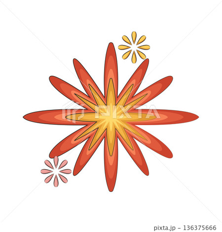 Illustration of fireworks  136375666