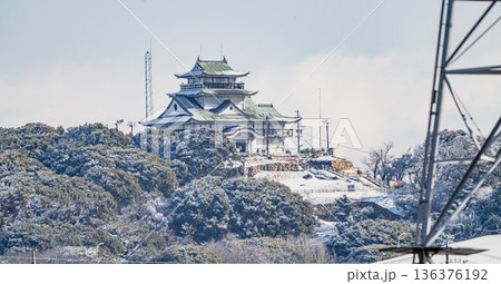 雪の小牧山城 136376192