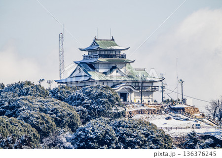 小牧山城の雪景色 小牧山城の雪景色 136376245