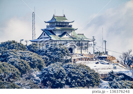 小牧山城の雪景色 小牧山城の雪景色 136376248