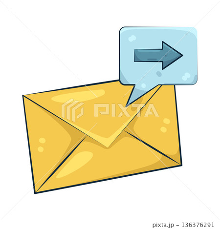 Illustration of Send message 136376291