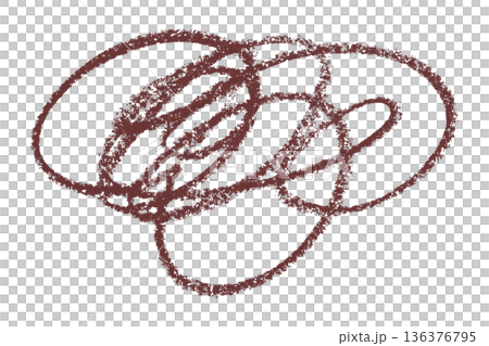 brown pencil strokes isolated on transparent background brown pencil strokes isolated on transparent background 136376795