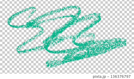 green pencil strokes isolated on transparent background green pencil strokes isolated on transparent background 136376797
