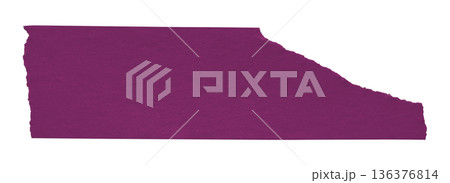 purple crumpled torn tape isolated on transparent background. purple crumpled torn tape isolated on transparent background. 136376814
