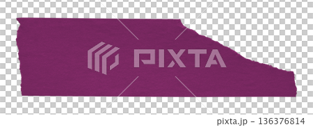 purple crumpled torn tape isolated on transparent background. purple crumpled torn tape isolated on transparent background. 136376814