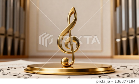 music note on a musical note 136377194