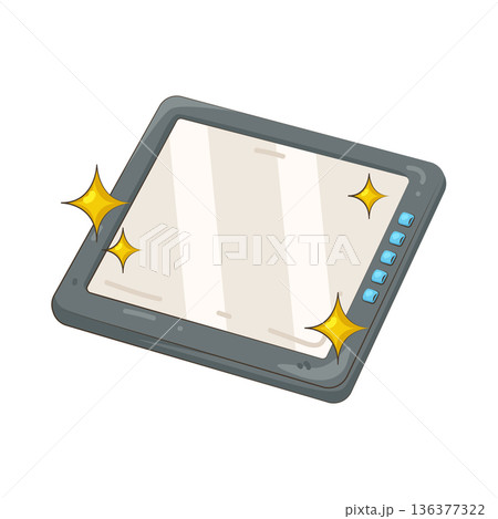 Illustration of graphics tablet 136377322