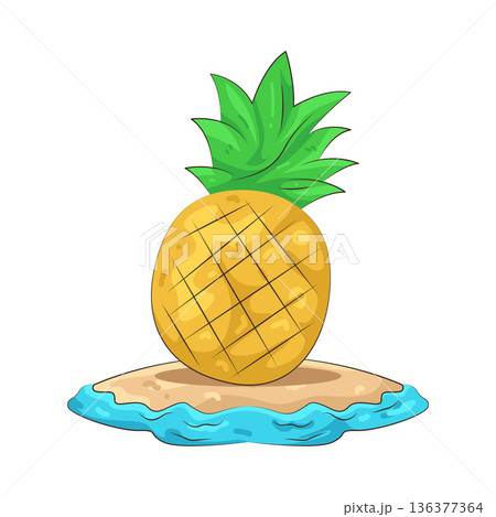 Illustration of Pineapple Illustration of Pineapple 136377364