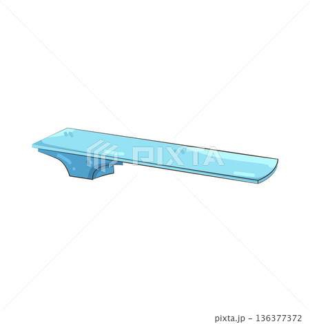 Illustration of diving board Illustration of diving board 136377372