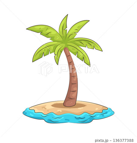 Illustration of palm tree Illustration of palm tree 136377388