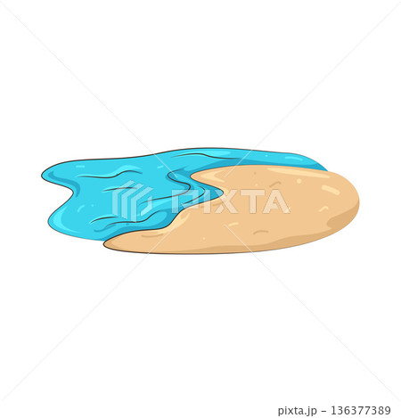 Illustration of beach Illustration of beach 136377389