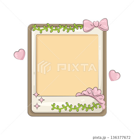 Illustration of wedding post frameのイラスト素材 [136377672] - PIXTA